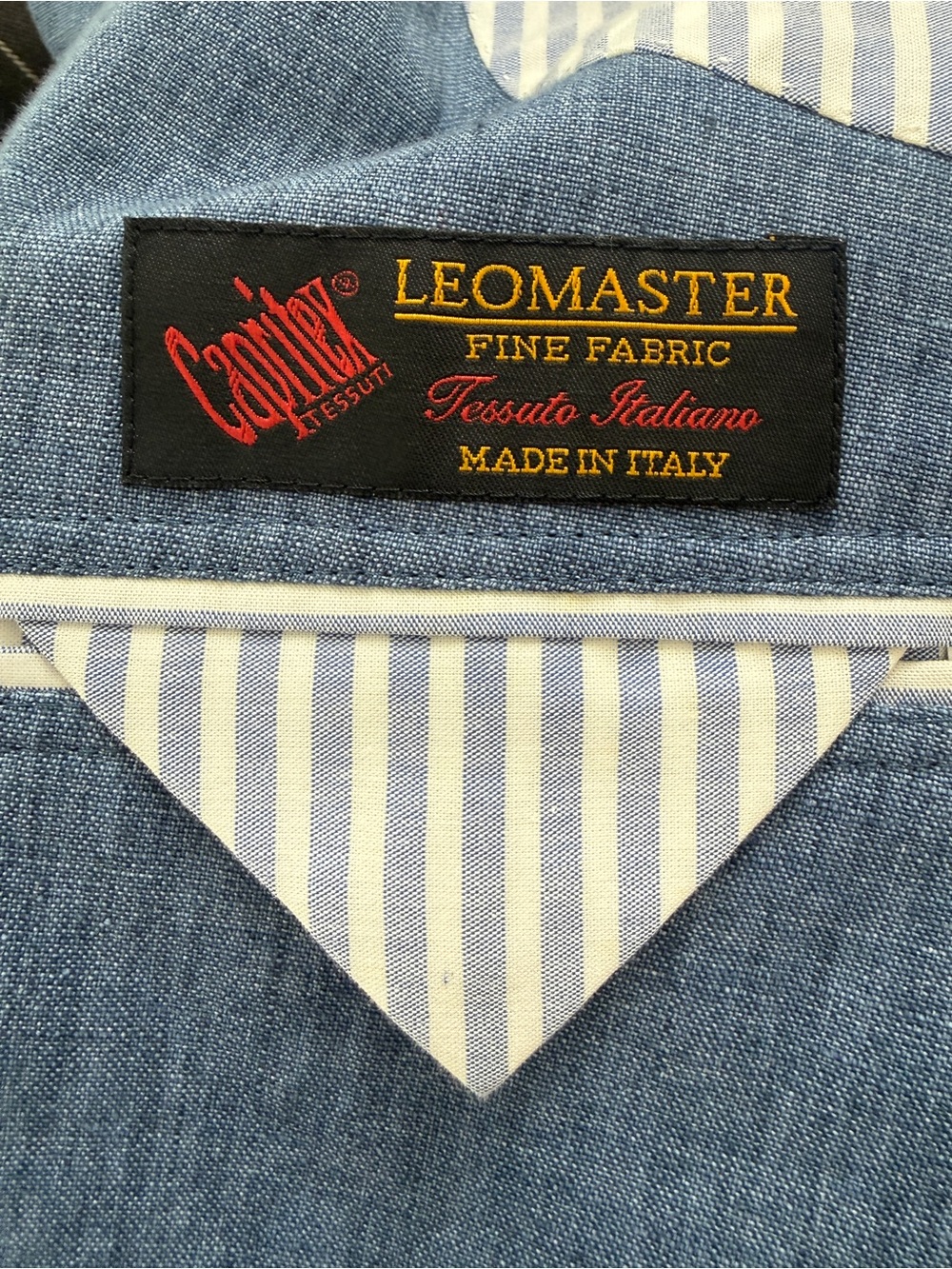Brooks Brothers Denim-Textured Blue Sport Coat - Picture 5 of 5